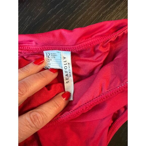 Seafolly australia  Women's Red Bandeau Bikini Set Size 8 US‎  Bikini - Picture 3 of 7